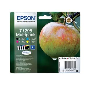 Epson T1295 Apple DURABrite Ultra Ink Cartridge CMYK Multipack C13T12954012