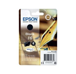 Epson 16 Pen and Crossword DURABrite Ultra Ink Cartridge Black C13T16214012