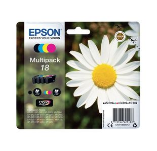 Epson 18 Daisy Claria Home Ink Cartridge CMYK Multipack C13T18064012