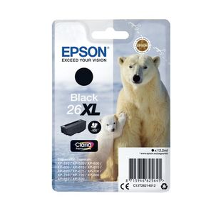 Epson 26XL Polar Bear Ink Cartridge High Yield Black C13T26214012