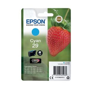 Epson 29 Strawberry Claria Home Ink Cartridge Cyan C13T29824012