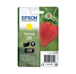 Epson 29 Strawberry Claria Home Ink Cartridge Yellow C13T29844012