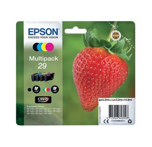Epson 29 Strawberry Claria Home Ink Cartridge CMYK Multipack C13T29864012