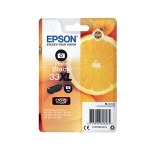 Epson 33XL Oranges Ink Cartridge High Yield Photo Black C13T33614012