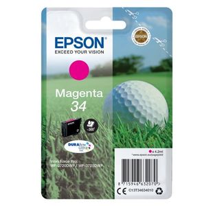 Epson 34 Golf Ball DURABrite Ultra Ink Cartridge Magenta C13T34634010