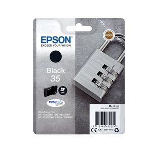 Epson 35 Padlock DURABrite Ultra Ink Cartridge Black C13T35814010
