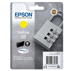 Epson 35 Padlock DURABrite Ultra Ink Cartridge Yellow C13T35844010