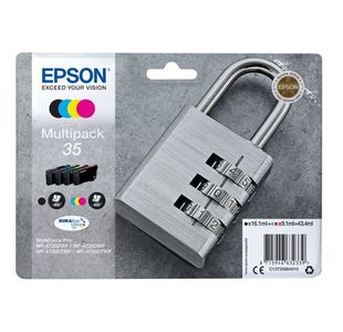 Epson 35 Padlock DURABrite Ultra Ink Cartridge CMYK Multipack C13T35864010
