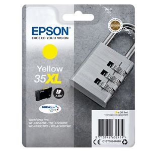 Epson 35XL Padlock DURABrite Ultra Ink Cartridge High Yield Yellow C13T35944010