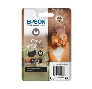 Epson 478XL Squirrel Claria Photo HD Ink Cartridge High Yield Grey C13T04F64010