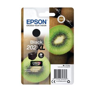 Epson 202XL Kiwi Claria Premium Ink Cartridge High Yield Black C13T02G14010