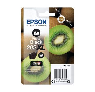 Epson 202XL Kiwi Claria Premium Ink Cartridge High Yield Photo Black C13T02H14010