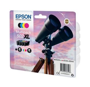 Epson 502XL Binoculars Ink Cartridge High Yield CMYK Multipack C13T02W64010