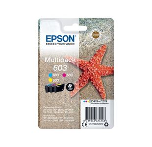 Epson 603 Starfish Ink Cartridge CMY Multipack C13T03U54010