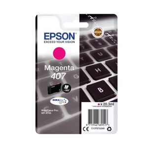 Epson 407 Keyboard DURABrite Ultra Ink Cartridge Magenta C13T07U340