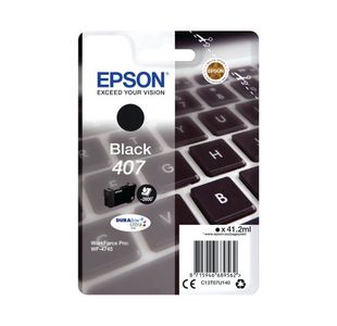 Epson 407 Keyboard DURABrite Ultra Ink Cartridge Black C13T07U140
