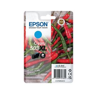 Epson 503XL Chillies Ink Cartridge High Yield Cyan C13T09R24010