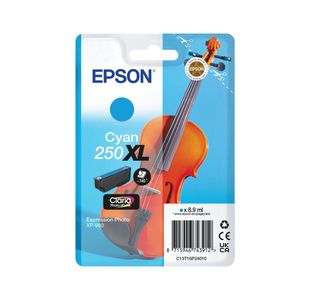 Epson 250XL Violin Claria Photo HD Ink Cartridge HY Cyan C13T16P24010