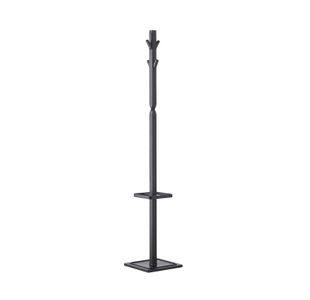 Epsilon coat stand with 4 coat hooks and 4 umbrella hooks - Black