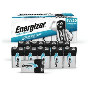 Energizer Max Plus 9V Alkaline Battery (Pack of 20) 423204