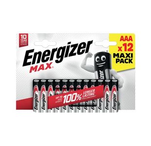 Energizer Max AAA Battery (Pack of 12) E303323400