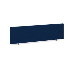 Straight desktop fabric screen 1400mm x 400mm - blue