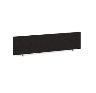 Straight desktop fabric screen 1600mm x 400mm - black