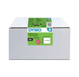 Dymo Large Multipurpose Labels 54x70mm 320 Labels (Pack of 12) 2234185