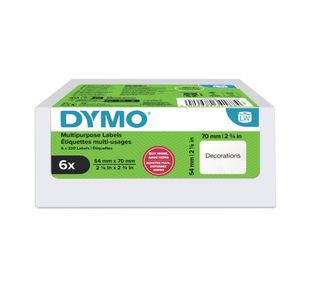 Dymo Large Multipurpose Labels 54x70mm 320 Labels (Pack of 6) 2234188