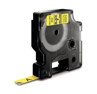 Dymo 40918 D1 LabelMaker Tape 9mm x 7m Black on Yellow S0720730