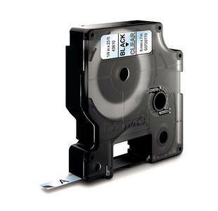 Dymo 43610 D1 LabelMaker Tape 6mm x 7m Black on Clear S0720770