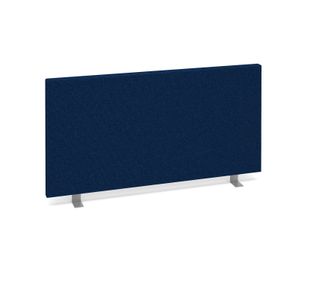 Straight desktop fabric screen 800mm x 400mm - blue