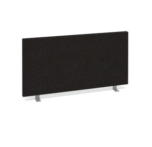 Straight desktop fabric screen 800mm x 400mm - black