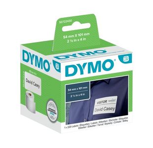 Dymo 99014 LabelWriter Labels 54mm x 101mm Black on White (Pack of 220) S0722430