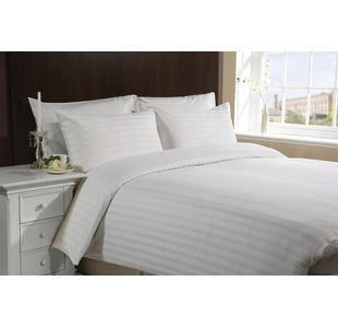 VL Satin Stripe Duvet Sets Single (Pack of 16) E0106
