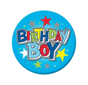Birthday Boy Giant Badge (Pack of 6) 24780-NBC