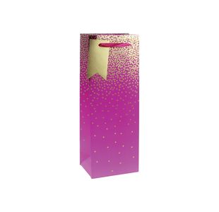 Eurowrap Bottle Bag Pink Ombre Pack Of 6 29835-4CC