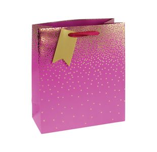 Eurowrap Ombre Gift Bag 210gsm Medium Pink Pack of 6 29835-3CC