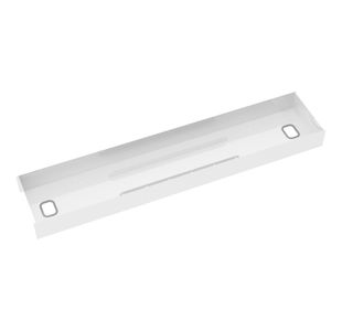 Elev8 lower cable channel with cover for back-to-back 1600mm desks - white
