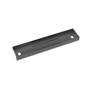 Elev8 lower cable channel with cover for back-to-back 1200mm desks - black