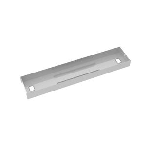 Elev8 lower cable channel with cover for back-to-back 1200mm desks - silver