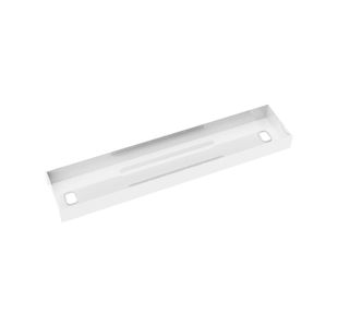 Elev8 lower cable channel with cover for back-to-back 1200mm desks - white