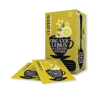 Clipper Fairtrade Organic Lemon + Ginger Tea Bags (Pack of 25) CTN627