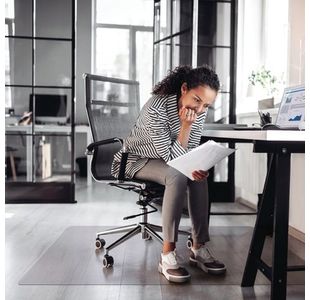 Cleartex Chair Mat For Hard Floors 1500x1200x2.2mm Clear FL1215225EV