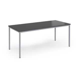 Flexi 25 rectangular table with graphite frame 1800mm x 800mm - Black