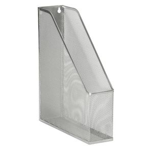 5 Star Office Mesh Magazine Rack Scratch Resistant with Non Marking Rubber Pads A4+ Silver