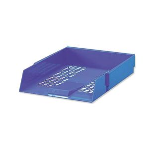 5 Star Letter Tray High-impact Polystyrene Foolscap Blue 295802