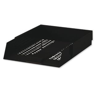 5 Star Office Letter Tray High-impact Polystyrene Foolscap Black