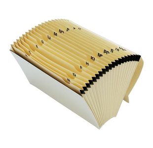 5 Star Office Economy Expanding File 19 Pockets A-Z Foolscap Cream