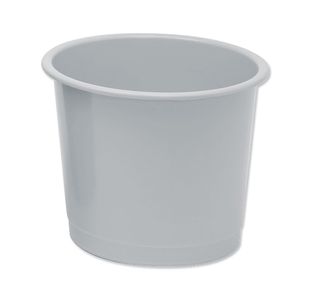 5 Star Office Waste Bin Polypropylene 14 Litre Capacity 304x254mm Grey